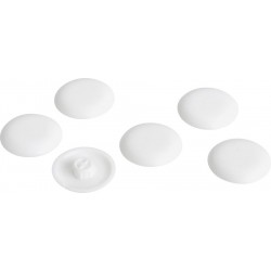 Έδρανο λευκό, σετ 6 τεμαχίων από πλαστικό Έδρανα