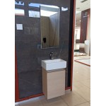 Bathroom furniture set with washbasin 43x34x73 material: Sea plywood wall mounted, color: Wood Oak Bathroom furniture sets Bathroom furniture set with washbasin 43x34x73 material: Sea plywood wall mounted, color: Wood Oak Bathroom furniture sets