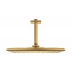 Κεφαλή ντους οροφής 31x31 από ορείχαλκο 1 ροής 310, & βραχίονα 19,1cm, Brushed Cool Sunrise, χρώμα: Χρυσό επιφάνεια: Βουρτσισμένη Κεφαλές ντους