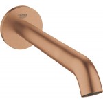 Spout (Nozzle) 22,1cm Wall-mounted Brushed Warm Sunset material: Brass, color: Pink Gold surface: Brushed Bath spouts