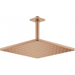 Shower head Ceiling-mounted 31x31 material: Brass, style: 1 spray, color: Pink Gold surface: Brushed Overhead showers