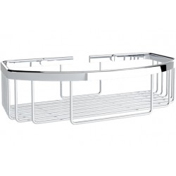 Sponge box material: Brass Double-mounted deep Single, color: Chrome surface: Glossy Shower baskets