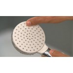 Τηλέφωνο ντους με σπιράλ & στήριγμα 1 ροής EcoSmart, με λευκό δίσκο, 1,60m, χρώμα: Χρωμέ επιφάνεια: Γυαλιστερή Τηλέφωνα