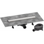 Shower channel material: Inox 50cm, color: Chrome Linear shower drains