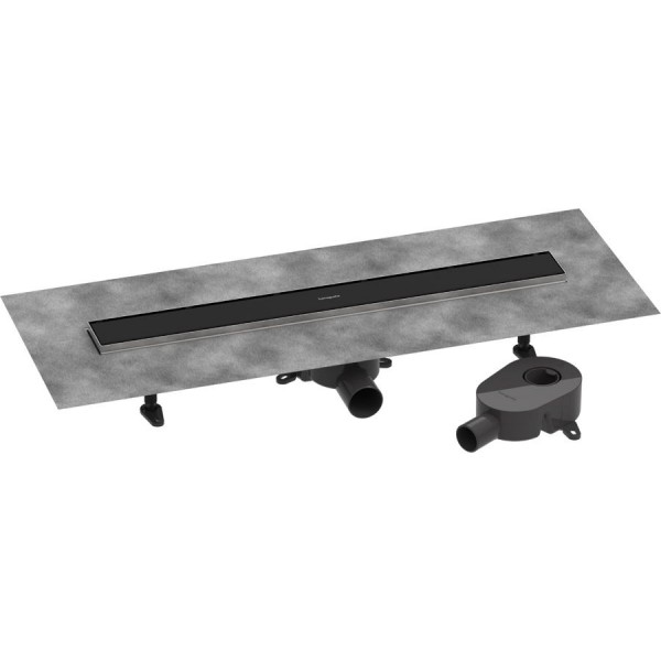 Shower channel material: Inox 70cm, color: Black Shower channel material: Inox 70cm, color: Black Linear shower drains