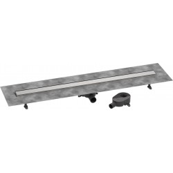 Shower channel material: Inox 120cm, color: Chrome Linear shower drains