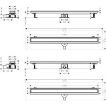 Shower channel material: Inox 120cm, color: Black Linear shower drains Shower channel material: Inox 120cm, color: Black Linear shower drains