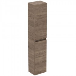 Column cabinet 30x23,6x150 material: Wood composite Flint Hickory, color: Walnut wood