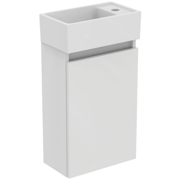 Furniture base with washbasin 37x21x67 material: Lacquer 1 basin wall mounted, color: White Cabinets with wash basin Furniture base with washbasin 37x21x67 material: Lacquer 1 basin wall mounted, color: White Cabinets with wash basin