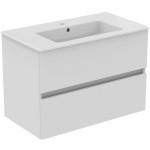Furniture base with washbasin 81,5x45x56,5 material: Lacquer 1 basin wall mounted, color: White Cabinets with wash basin Furniture base with washbasin 81,5x45x56,5 material: Lacquer 1 basin wall mounted, color: White Cabinets with wash basin