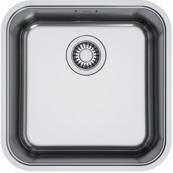 Νεροχύτης ανοξείδωτος 40x40 από inox επιφάνεια: Λεία ματ χωρίς πάγκο υποκαθήμενος, 1 γούρνα (44,1x44,1cm), χρώμα: Χρωμέ Ανοξείδωτοι