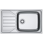Sink Stainless (Steel) 86x50 material: Inox surface: Matt left / right nested 1 bowl, color: Chrome Stainless steel Sink Stainless (Steel) 86x50 material: Inox surface: Matt left / right nested 1 bowl, color: Chrome Stainless steel