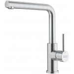 Μπαταρία κουζίνας επικαθήμενη από inox Standard, L - spout, χρώμα: Χρωμέ επιφάνεια: Βουρτσισμένη Επικαθήμενες