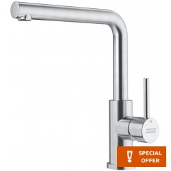 Kitchen tap Deck-mounted material: Inox, color: Chrome surface: Brushed Deck-mounted