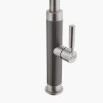 Kitchen tap Deck-mounted material: Inox with shower J - spout, color: Chrome surface: Brushed Deck-mounted