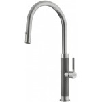 Kitchen tap Deck-mounted material: Inox with shower J - spout, color: Chrome surface: Brushed Deck-mounted
