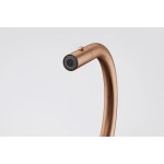 Kitchen tap Deck-mounted material: Inox with shower J - spout, color: Bronze surface: Brushed Deck-mounted