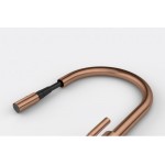 Kitchen tap Deck-mounted material: Inox with shower J - spout, color: Bronze surface: Brushed Deck-mounted