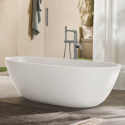 Bathtub Free standing/ Built-in 170x75x50,4 material: Quaryl surface: Glossy, color: White no grab bars Free standing/ Built-in