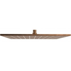 Shower head Wall-mounted / Ceiling-mounted 40x40 material: Brass, style: 1 spray, color: Bronze surface: Brushed Overhead showers