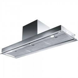 Απορροφητήρας εντοιχιζόμενος απλός 120cm 230 W, χρώμα: Χρωμέ Απορροφητήρες εντοιχιζόμενοι