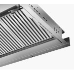 Απορροφητήρας εντοιχιζόμενος απλός 90cm 210 W Stainless steel/black glass, χρώμα: Χρωμέ Απορροφητήρες εντοιχιζόμενοι