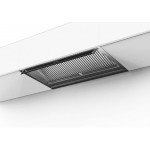 Απορροφητήρας εντοιχιζόμενος απλός 60cm 210 W Stainless steel/black glass, χρώμα: Χρωμέ Απορροφητήρες εντοιχιζόμενοι