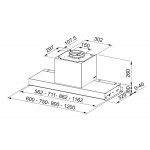 Απορροφητήρας εντοιχιζόμενος απλός 120cm 250 W Stainless steel/black glass, χρώμα: Χρωμέ Απορροφητήρες εντοιχιζόμενοι Απορροφητήρας εντοιχιζόμενος απλός 120cm 250 W Stainless steel/black glass, χρώμα: Χρωμέ Απορροφητήρες εντοιχιζόμενοι
