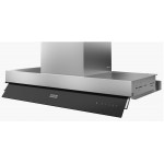 Absorber Concealed simple 120cm, style: 250 W Stainless steel/black glass, color: Chrome Build-in Cooker hoods
