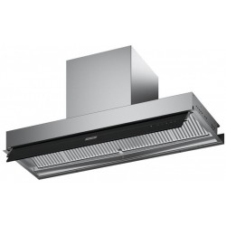 Absorber Concealed simple 120cm, style: 250 W Stainless steel/black glass, color: Chrome Build-in Cooker hoods