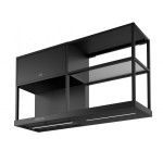 Απορροφητήρας καμινάδα επίτοιχη 60cm 240 W με LED φωτισμό, Black Extra Matt, χρώμα: Μαύρο Καμινάδες επίτοιχες