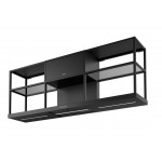Απορροφητήρας καμινάδα επίτοιχη 60cm 240 W με LED φωτισμό, Black Extra Matt, χρώμα: Μαύρο Καμινάδες επίτοιχες