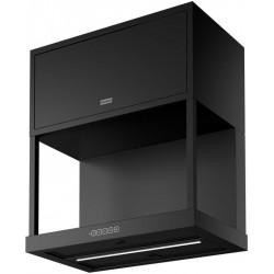 Absorber Chimney wall 60cm, style: 240 W Black Extra Matt, color: Black Wall-mounted chimney hoods