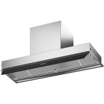 Απορροφητήρας εντοιχιζόμενος απλός 90cm 240 W Stainless steel/black glass, χρώμα: Χρωμέ Απορροφητήρες εντοιχιζόμενοι