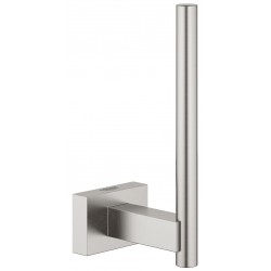 Paper holder vertical material: Brass, color: Chrome surface: Brushed Toilet paper holders