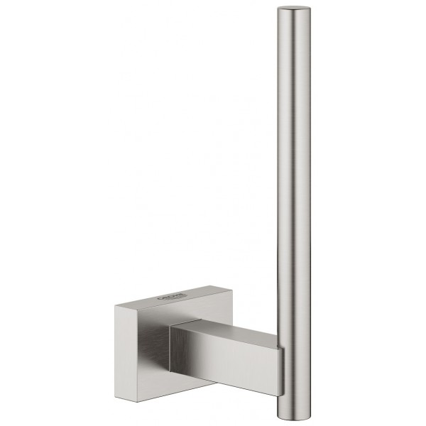 Paper holder vertical material: Brass, color: Chrome surface: Brushed Toilet paper holders