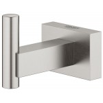 Άγκιστρο από ορείχαλκο μονό supersteel, χρώμα: Χρωμέ επιφάνεια: Βουρτσισμένη Άγκιστρα