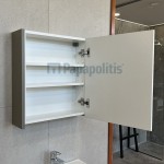 Bathroom furniture set with washbasin 50x40x60 material: MDF PET wall mounted, color: Grey Bathroom furniture sets Bathroom furniture set with washbasin 50x40x60 material: MDF PET wall mounted, color: Grey Bathroom furniture sets
