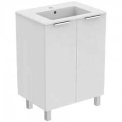 Furniture base with washbasin 60x44x82,5 material: Lacquer 1 basin countertop, color: White Cabinets with wash basin