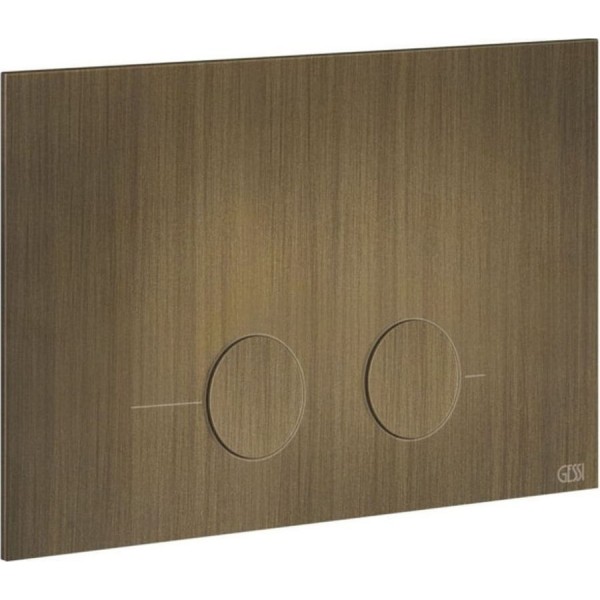 Flush wall plates for concealed cistern dual flush valve material: Metal Mechanical with string, color: Bronze surface: Brushed Flush plates