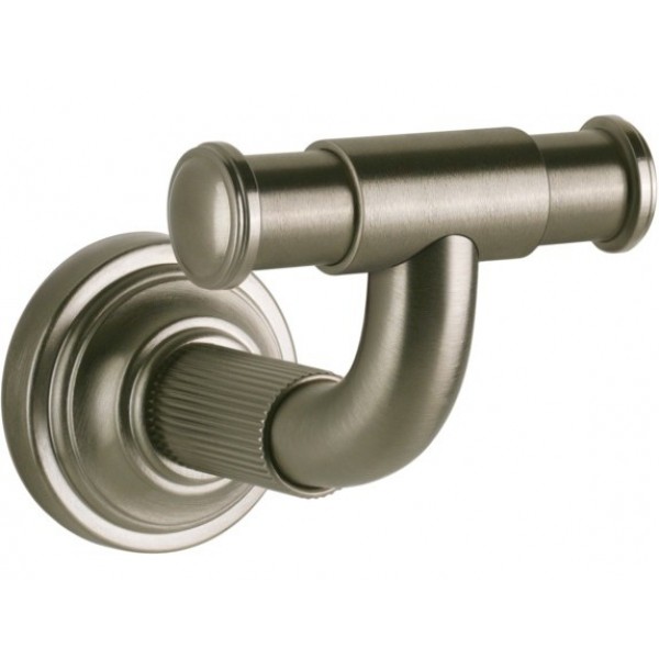 Άγκιστρο από ορείχαλκο διπλό Finox Brushed Nickel, χρώμα: Χρωμέ επιφάνεια: Βουρτσισμένη Άγκιστρα