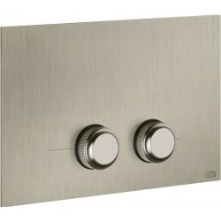 Πλακέτα εντοιχιζόμενου καζανακίου για καζανάκι Geberit Sigma 8-12, Finox Brushed Nickel από μέταλλο διπλής ενέργειας μηχανικά, χρώμα: Χρωμέ επιφάνεια: Βουρτσισμένη Πλακέτες