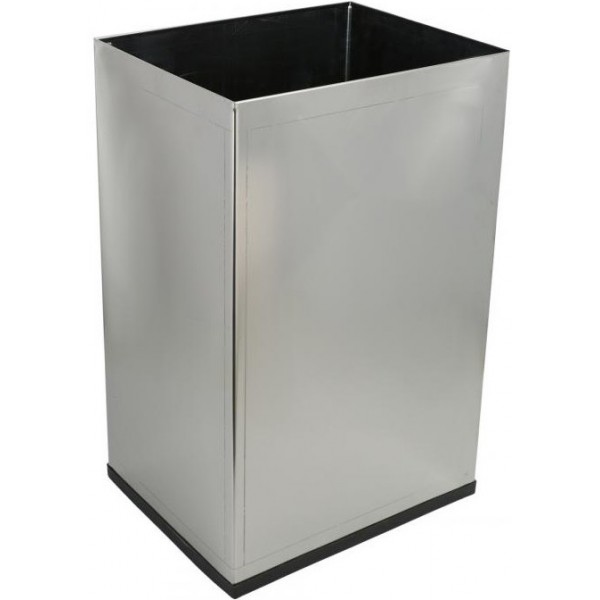 Waste bin material: Inox 40 lt Floor standing Open, color: Chrome surface: Brushed Dustbins Waste bin material: Inox 40 lt Floor standing Open, color: Chrome surface: Brushed Dustbins