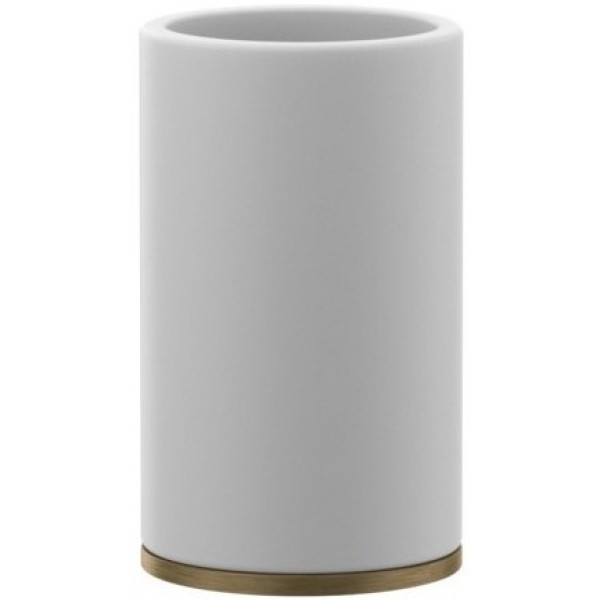 Cupholder countertop material: Plastic, color: White/Bronze surface: Brushed Tumbler holders