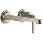 Wash basin tap Wall-mounted - external part 2 holes mixer Without waste, color: Chrome Finox Brushed Nickel material: Brass surface: Brushed Wall-mounted - external part