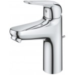 Wash basin tap Deck-mounted material: Brass mixer With pop-up waste set Μ size, color: Chrome surface: Glossy Deck-mounted