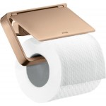 Paper holder with cover material: Brass, color: Pink Gold surface: Glossy Toilet paper holders Paper holder with cover material: Brass, color: Pink Gold surface: Glossy Toilet paper holders