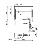 Κουτί μπαταρίας μπανιέρας από πλαστικό επικαθήμενης Επικαθήμενες