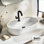Washbasin Free standing 60x40x12 material: Porcelain With one hole Without overflow, color: White surface: Glossy Free standing