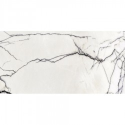 Floor tiles 59,7x119,7 Italy, style: marble 1st choice rettificato surface: Glossy, hue: White/Black Plain tiles